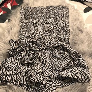 Candies Zebra Print Size Small Romper